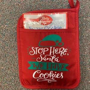 Stop Here Santa Potholder